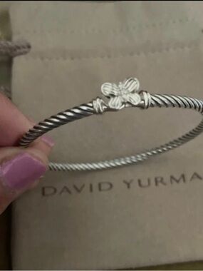 David Yurman Cable Butterfly Bracelet with Diamonds